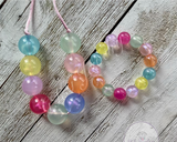 July - Monthly Bubblegum & MTM Stretchy Bracelet