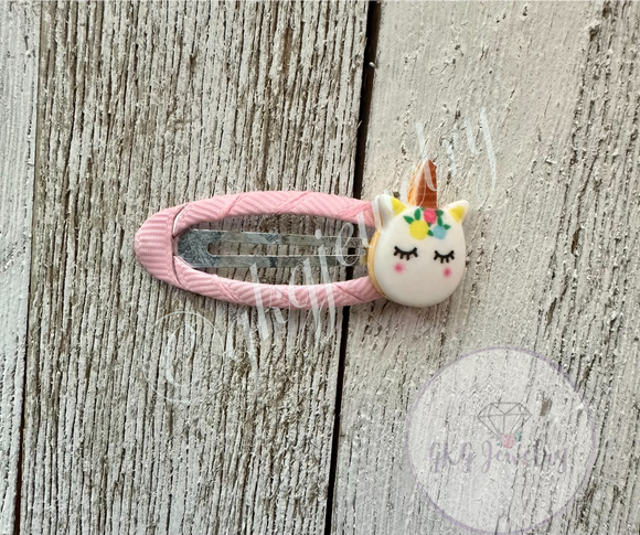 Round Unicorn Barrette - RTS