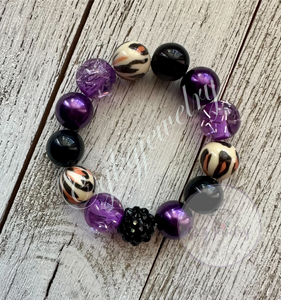 Purple Leopard Bracelet - RTS