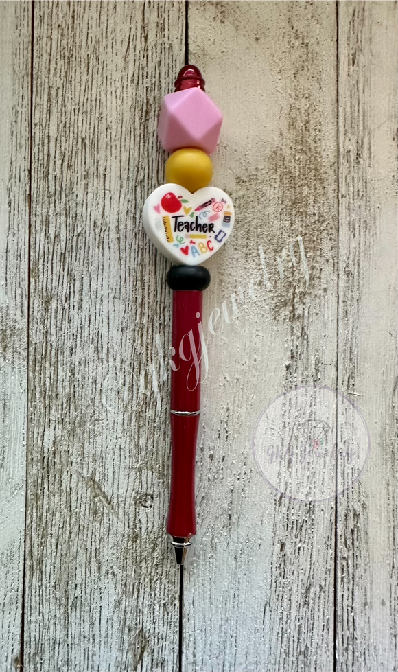 Teacher Beaded Pen