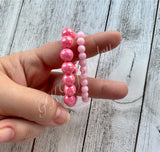 Chunky Pink Bracelets - MTO