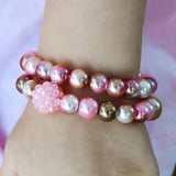 Light Pink & Brown Ombré Bracelet