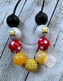 School Bus Bubblegum Necklace