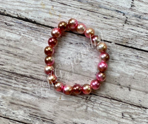 Light Pink & Brown Ombré Bracelet