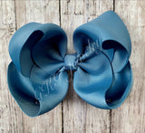 Antique Blue Ribbon Bow