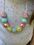 Unicorn Cake Bubblegum Necklace