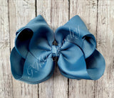 Antique Blue Ribbon Bow