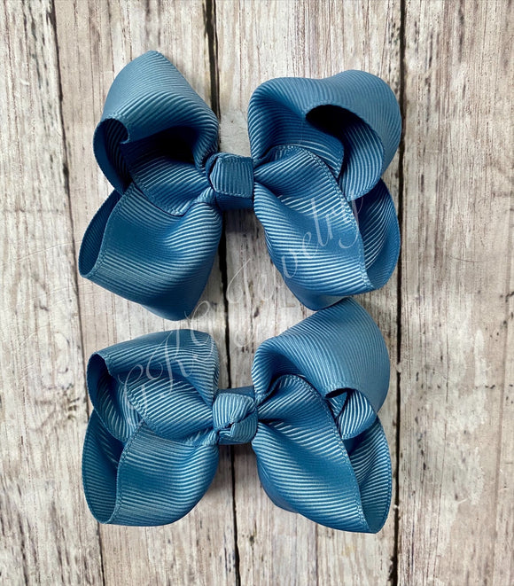 Antique Blue Ribbon Bow
