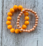 Chunky Orange Bracelets - MTO