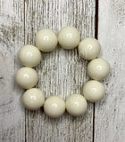 Chunky White Bracelets - MTO