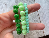 Chunky Green Bracelets - MTO