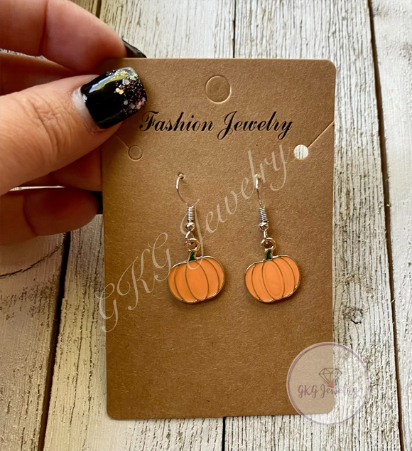 Pumpkin Earrings - RTS