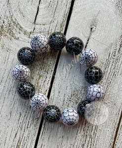 Black and White Cobweb Bracelet