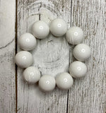 Chunky White Bracelets - MTO