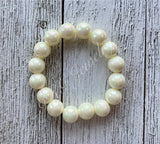 Chunky White Bracelets - MTO